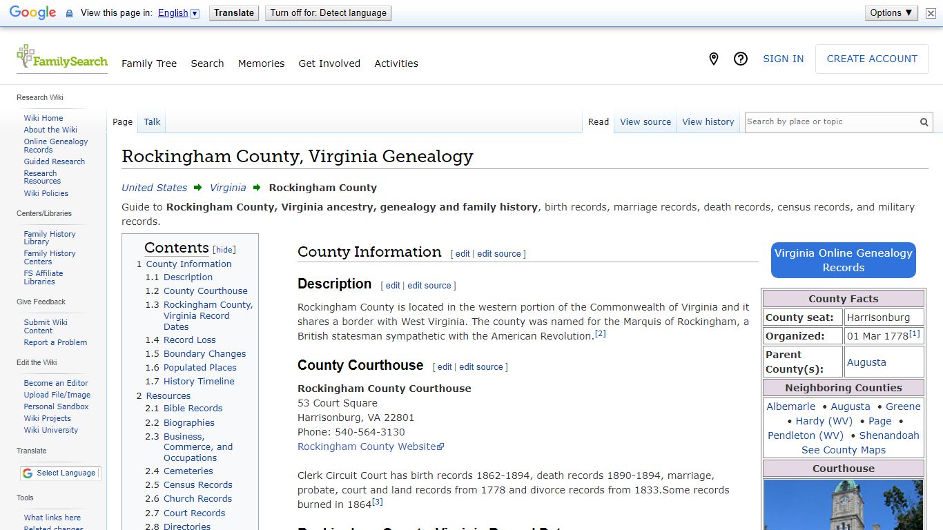 Rockingham County, Virginia Genealogy • FamilySearch